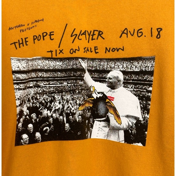 Supreme x Antihero Pope / Slayer Sweatshirt. Size Large. - Picture 3 of 11